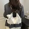 Bolsa de Gran Capacidad para Mujer 2025 Verano Nuevo Nicho de Moda Mochila Multifuncional para Viajes Diarios para Mujer con Hombro Único y Cruzada