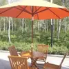 Fabricante de Paraguas de Shenzhen Paraguas de Madera Dura Paraguas de Madera para Exteriores Paraguas de Poste para Centro de Ocio en el Patio Paraguas Publicitario Impreso Paraguas de Jardín