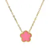 Pulseira trevo de cinco folhas transfronteiriça cinco flores conjunto de joias colar brincos três peças luxo leve joias de alta qualidade fabricantes atacado