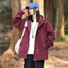 6819 Jaqueta de Ferramentas Masculina Primavera e Outono Casual Solta Impermeável Corta-vento Masculina Estilo Americano Marca Tendência Máquina