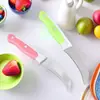 Mango de plástico de color tres clavos acero inoxidable machete de fruta para el hogar pelador de fruta plátano machete de piña departamento de venta al por mayor