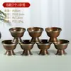 Buda Yuan Huifu Juego de Cuencos de Bronce Cuenco de Suministro de Agua para el Hogar Taza de Suministro de Agua Suministros de Buda Decoración del Hogar