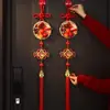 Adorno Colgante Fruta Roja Carácter Fu Año de la Oveja 2027 Decoración de Año Nuevo Colgante Festival de Primavera Manija de Puerta de Año Nuevo Sala de Estar Atmósfera Festiva
