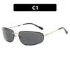 Gafas de Sol Kedun Ovaladas Sin Marco Estilo Y2K de Alta Gama Europeo y Americano Nuevas Gafas de Sol 2025 Gafas de Sol Retro
