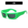 Nuevas gafas de sol deportivas Y2G transfronterizas 2023, gafas de sol de moda europeas y americanas, gafas de sol con un sentido de tecnología futurista simple.