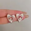 Nuevos Pendientes de Flor de Plata de Ley S925 2025 para Mujer Diseño de Nicho Pendientes Retro de Perlas de Alta Gama Pendientes de Otoño e Invierno