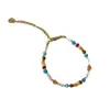 Cadena para Clavícula de Dopamina con Piedra Natural de Colores Estilo Mismo que Bloguero Europeo y Americano Collar Pulsera de Nicho Tejido de Piedra Natural