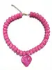 Collar con colgante de corazón grande de resina de color degradado contrastante, dulce, lindo y colorido, para mujer, de Amazon, transfronterizo