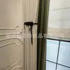 2025 Nuevas Correas para Cortinas de Cinturón Negro Tela Marrón Correas de Cordón de Cuero un Par de Accesorios para Cortinas