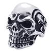 Anillo de Calavera Vintage para Hombre, Estilo Moderno, Accesorio de Calavera de Estilo Europeo y Americano de Gama Alta de Nicho, Artículo Popular Transfronterizo