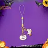 Amazon Halloween Llavero Colgante de Terror Calavera Fantasma Dibujo Animado Calabaza Gato Colgante para Bolsa Lanyard