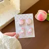 Pendientes de Clip para Niñas, Dulces y Lindos, Accesorios de Conejito, Joyería, Pendientes Perforados para Niñas, Pendientes Ant Dolor, Pendientes