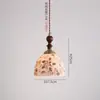 Lámpara de araña de conchas Creativa Luz para Restaurante Francés Luz de Mesa de Comedor de Tres Cabezas Estilo Vintage Romántico Retro Nanyang Luz para Barra de Bar Mostrador de Isla