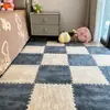 Tapete de chão moderno minimalista com emendas criativo mix and match antiderrapante resistente à sujeira tapete para pés doméstico ao lado da cama fácil de limpar tapete de engatinhar para bebê