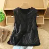 Foto Real de Productos Casuales Nuevos Otoño e Invierno 2025, Chaleco Cálido de Color Puro para Mujer, Aspecto Holgado y Adelgazante, Chaleco Interior y Ropa Exterior para Mujer