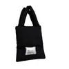 Bolsa de almohada personalizada, bolsa de mano de color contrastante de nicho Otoño e Invierno de nailon y algodón, bolsa para teléfono móvil de viajero, bolsa para computadora a prueba de golpes, Nube