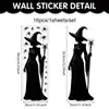 Pegatinas Estáticas de Halloween al por Mayor Silueta Bruja Fantasma Calabaza Pegatinas de Pared Decoración Sala de Estar Pared de Cristal Pegatinas para Ventana