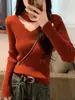 Suéter de Punto con Cuello Halter y Escote en V Hueco para Mujer, Nuevo Diseño Otoño/Invierno 2025, Suéter Base Único, Top Interior