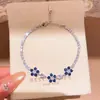 Pulseira Pingente Borboleta de Zircônia Super Brilhante Luxo Leve Moda de Ponta Exquisite Anel de Mão Doce Versátil Nicho Joia de Mão para Mulheres