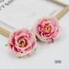 Flor de rosa de té artificial al por mayor flor de decoración de boda pared de flores arreglo floral caja de flores decorativa para hacer tocados flor de seda