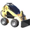 Mini Cargadora Compacta de Orugas Descarga Frontal Dirección In-Situ Carretilla Elevadora de Carga Pequeña