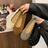 Zapatos Mary Jane Estilo Hada Suave para Mujer, Novedad Verano 2026 Estilo Francés Dulce Pequeño Estilo Chanel Zapatos Planos de Ballet Poco Profundos con Lunares