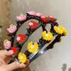 Diadema de dibujos animados para niños más vendida, diadema trenzada para mujer, pinza para el pelo, accesorio para el pelo, adorno para el pelo, herramienta de peinado