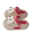 Zuecos Infantiles de Dibujos Animados con Ojos Grandes para Niñas, Nuevo Estilo Verano 2026, Sandalias Cerradas Transpirables y Duraderas para Interiores para Niños
