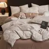 Juego de cama de cuatro piezas hecho de algodón 100% puro, funda de edredón, sábana bajera, nuevo modelo 2026, juego de tres piezas, apto para todas las estaciones, tamaño individual
