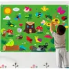Amazon Educación Temprana Infantil 3D Bricolaje Tablero de Aprendizaje de Fieltro Tridimensional Juego de Mesa Tablero de Historias Tablero Ocupado de Fieltro Fabricante En Stock