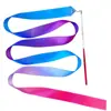 Cinta de baile para niños de 2 metros, cintas de colores para educación temprana, cintas de colores, palos de cinta para danza, juguetes, uso en gimnasia escolar, danza, serpentinas, accesorios