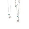 Colar com Pingente de Estrela e Franja Estilo Coreano Estilo Férias na Praia Corrente de Clavícula Simples da Moda Acessório de Colar de Nicho com Toque de Luxo para Mulheres