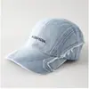 Estilo Nuevo de Primavera Gorra de Béisbol de Mezclilla de Ala Plana Bordado de Letras Borde Deshilachado Unisex Moda Versátil Gorra Protectora del Sol