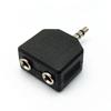 3.5 Revolución doble enchufe hembra de 3.5 3.5 a doble hembra de 3.5 macho a hembra pareja uno-dos conector de audio