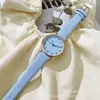Reloj de cinturón para estudiante simple y moderno estilo coreano, reloj fresco y elegante para chicas, diseño de nicho, reloj para mujer de alto valor estético