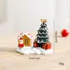 Árbol de Navidad Resina Muñeco de Nieve Anciano Adornos Decoración de Escritorio para el Hogar Adornos Navideños Adornos de Atmósfera Creativa
