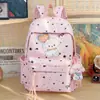 Mochila Bordada Fashion Desenho Céu Estrelado para Alunas do Ensino Médio e Universitárias, Mochila Grande Capacidade Estilo Japonês Fresca e Nova para Meninas