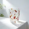 Venta al por mayor de fabricantes Tazas de Vidrio de Puntos Multicolor Personalizadas Estilo Retro Europeo y Americano Tazas de Cóctel Tazas de Vidrio para Jugo en Casa