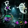 Decoración de Halloween Festival de fantasmas Colmena Colgante Calabaza Linterna de papel Araña Murciélago Fantasma Linterna de papel Diseño de casa embrujada