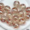 Dingyi 16mm Alice Resina Luminosa Galvanizada Contas com Furo Contas Soltas para Miçangas DIY Corrente de Celular Material para Joias