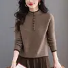 Suéter de Punto de Cuello Alto para Mujer Otoño/Invierno 2025, Corto Elegante y de Moda, Ajuste Ceñido, Capa Base para Figuras Pequeñas