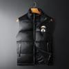 Estación Europea Invierno Nuevo Casual para Hombre Chaqueta de Plumas Chaleco 90 Plumón de Pato Blanco talla grande Chaqueta Cálida Moda para Hombre