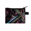 Porta-moedas One Piece Transfronteiriço Bolsa de Cartão Portátil Estampada Bolsa para Guardar Moedas e Chaves Bolsa Clutch de Poliéster
