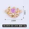 DIY Colorido Duplo Pendente Estrela de Cinco Pontas Esmalte Decoração Pulseira Acessórios Venda Direta de Fábrica Transfronteiriça Pode Ser Misturado e Atacado