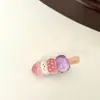 Presilhas de cabelo divertidas de acrílico com tema de frutas, novo estilo de verão, doces e frescas, presilhas jacaré delicadas, acessórios de cabelo