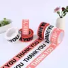 Cinta de Embalaje Impresa Creativa Personalizada Rosa de Amazon Thankyou Impresa Lindo Dibujo Animado Cinta de Envío