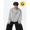 Sudadera de cuello redondo con bordado pesado de corte ajustado estilo americano para hombre, moderna para primavera y otoño 2026, top pullover versátil deportivo retro