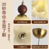 Lámpara colgante de barra de bar de diseño, iluminación larga tipo isla estilo japonés para comedor, tienda de té de leche, cafetería, mostrador plateado, pantalla de tela, accesorio de hierro