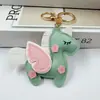 Nuevo Colgante de Unicornio Cosido a Mano Doble Cara Lindo Pegaso Colgante de Equipaje de Cuero Llavero Colgante de Ropa