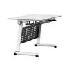 Mesa de entrenamiento plegable y silla combinadas, mesa abatible empalmable, mesa larga móvil con ruedas, mesa de conferencias de oficina multifuncional